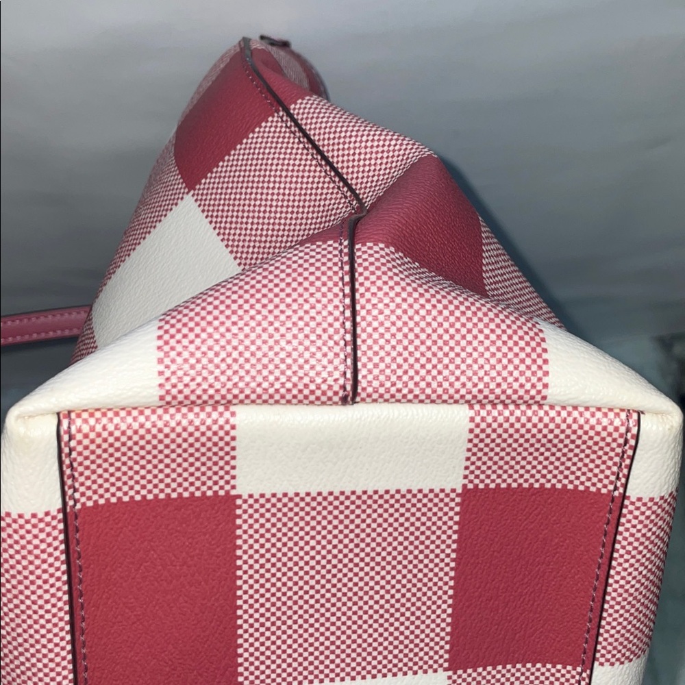 Coach ‘City’ Buffalo Plaid Print Zip Tote - Picture 6 of 10